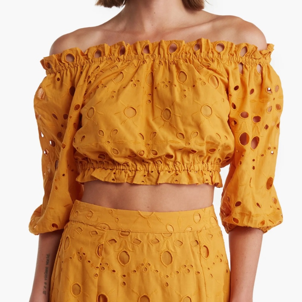 ❌ SOLD ❌ NWT Walter Baker - Mirelle Eyelet Off the Shoulder Top
